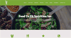 Desktop Screenshot of foodtofit.ca