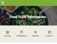 Tablet Screenshot of foodtofit.ca